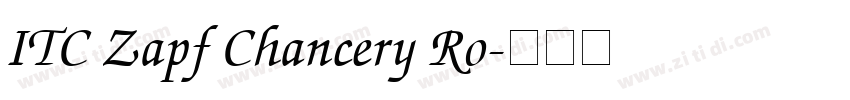 ITC Zapf Chancery Ro字体转换